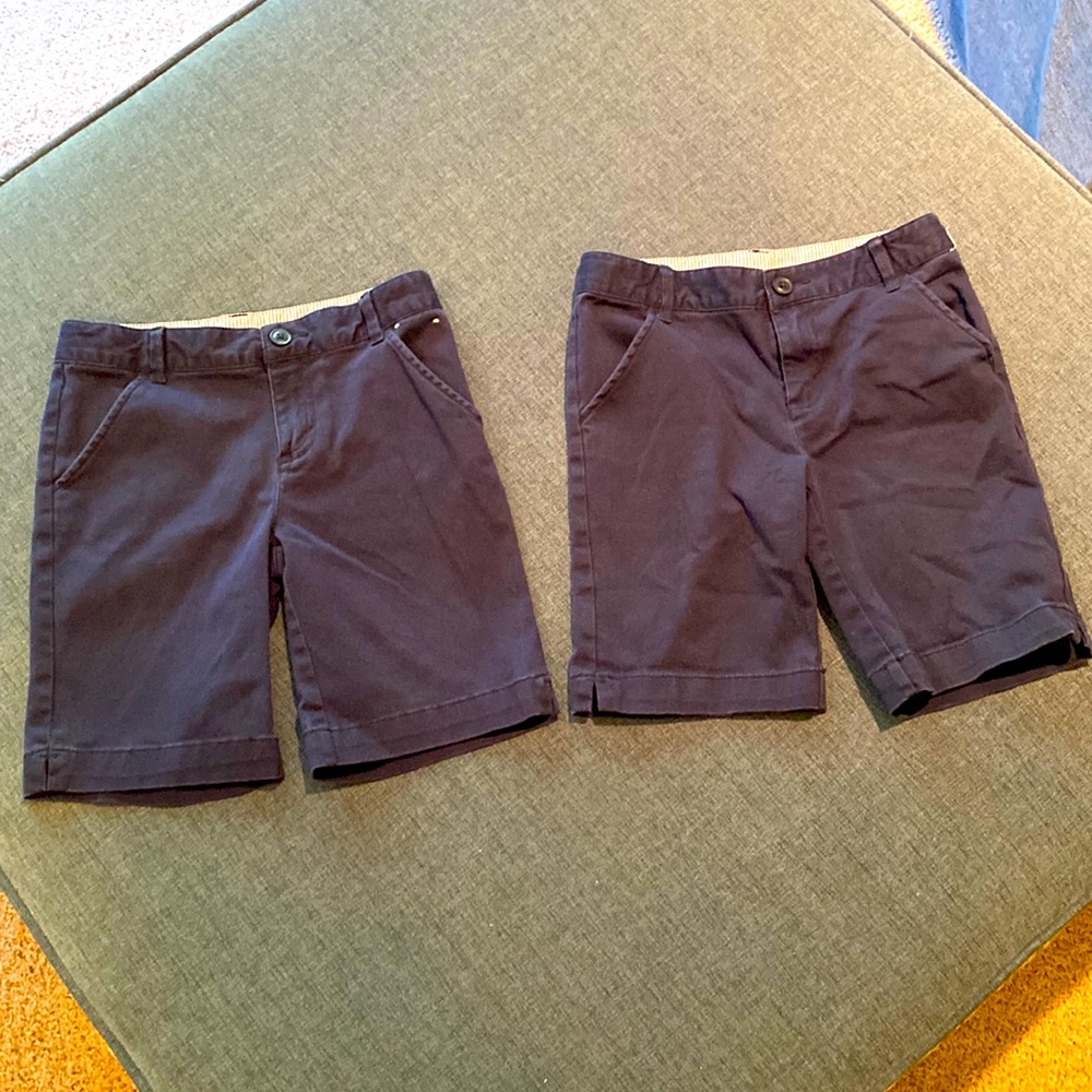 Two pairs of boys, Gymboree, play proof uniform shorts